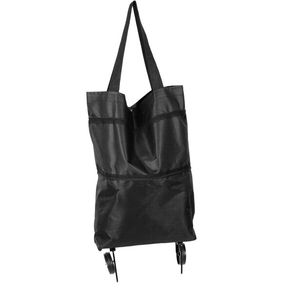 Black Metal Canvas Foldable Grocery Bag Outdoor (4389) - Picture 1 of 9